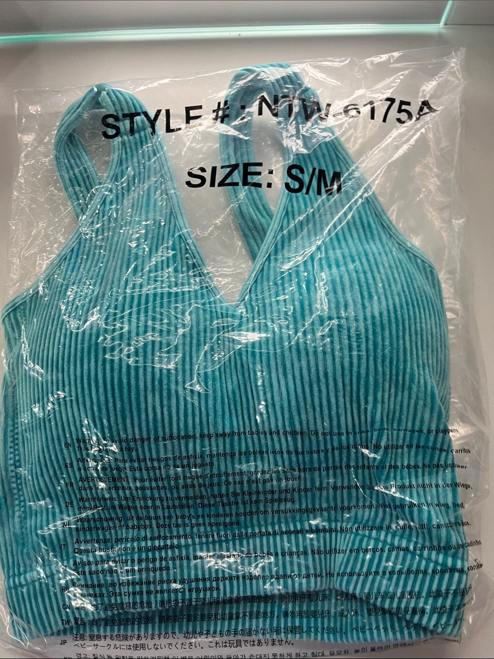 Zenana Outfitters Ribbed V-Neck Tank - Teal